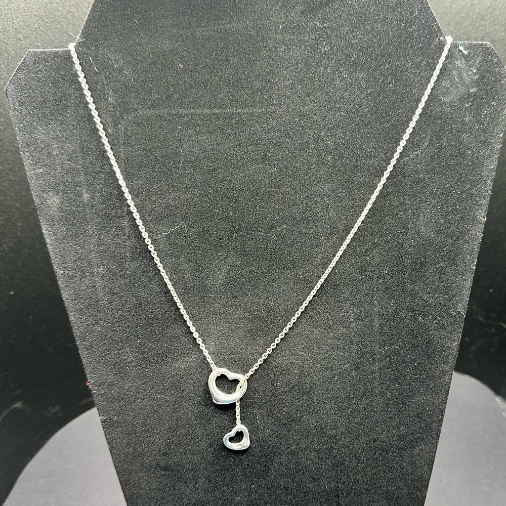 Tiffany & Co Open Heart Lariat Necklace‎